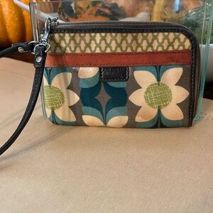 Zip Around Fossil Wristlet